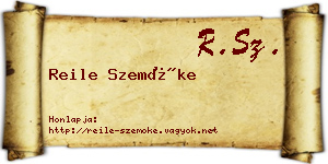 Reile Szemőke névjegykártya